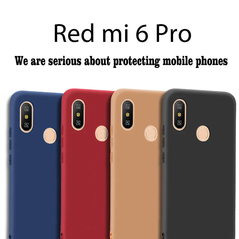 Colorful Soft TPU Silicone Phone Case for Xiaomi Redmi 6 Pro Ultra Thin Protective Cover Mi A2 Lite Fundas Coque |