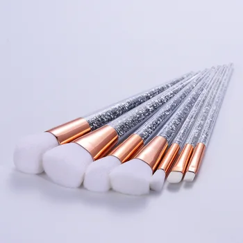 New 7pcs Sliver Diamond Unicorn Crystal Makeup Brushes Set Foundation Blending Powder Eye Face Brush Makeup Tool Kit maquillaje 
New 7pcs Sliver Diamond Unicorn Crystal Makeup Brushes Set Foundation Blending Powder Eye Face Brush Makeup Tool Kit maquillaje