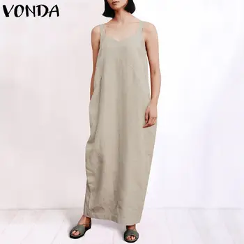 Vintage Cotton Dress 2018 Summer Women Sexy Sleeveless Strap V Neck Maxi Long Party Dresses Casual Loose Plus Size Vestidos
Vintage Cotton Dress 2018 Summer Women Sexy Sleeveless Strap V Neck Maxi Long Party Dresses Casual Loose Plus Size Vestidos