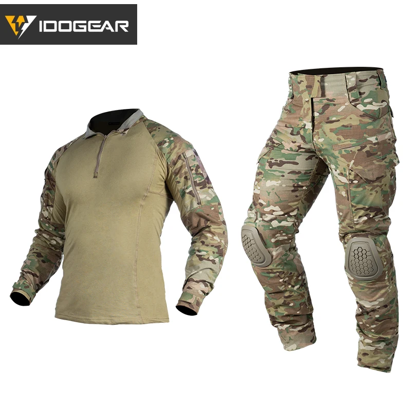 IDOGEAR G4 боевая униформа рубашка и брюки Тактический BDU w/колодки Одежда Пейнтбол