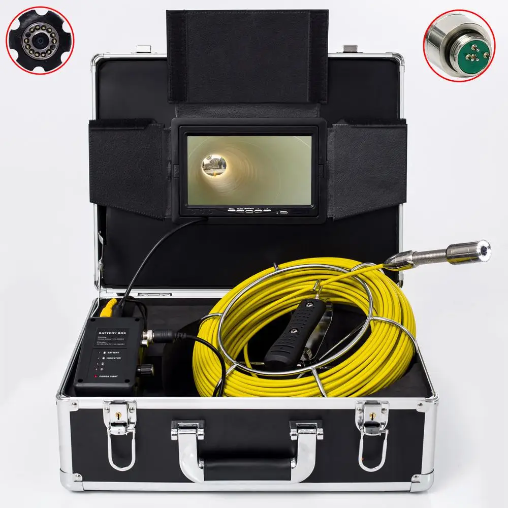 Factory Direct Supply Waterproof Industrial Pipe Inspection Camera System With 7 Inch Monitor 23mm Camera Head With 20M Cable
Factory Direct Supply Waterproof Industrial Pipe Inspection Camera System With 7 Inch Monitor 23mm Camera Head With 20M Cable