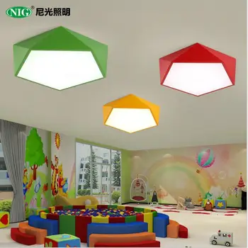 Creative geometry color children's lamp personality multilateral led living room ceiling lamp modern minimalist bedroom study la 
Creative geometry color children's lamp personality multilateral led living room ceiling lamp modern minimalist bedroom study la