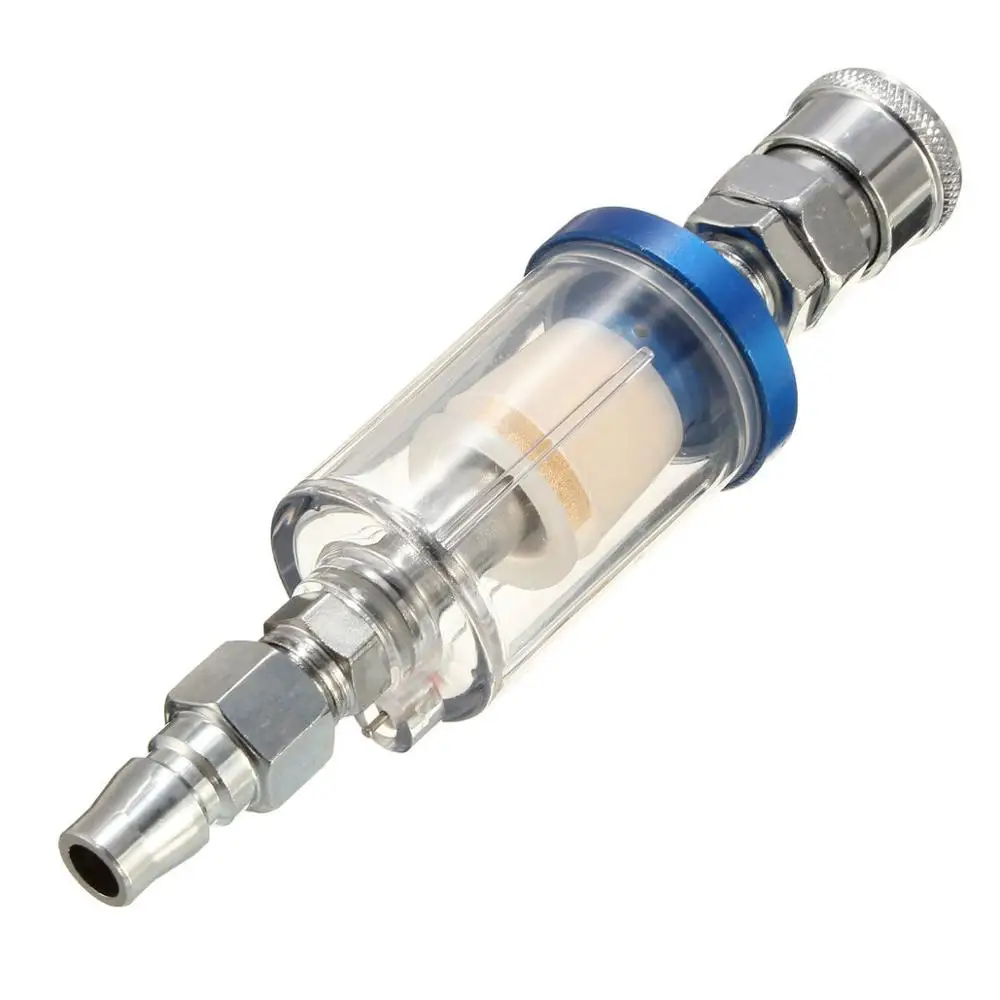1/4 Inline Air Oil Water Separator Filter Kit for Compressor Spray Paint Gun Tool
1/4 Inline Air Oil Water Separator Filter Kit for Compressor Spray Paint Gun Tool