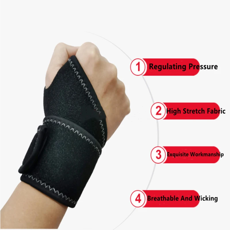 

1 PC Wrist Band Support for Adjustable Wrist Bandage Brace for Sports Wristband Compression Wraps Tendonitis Pain Relief