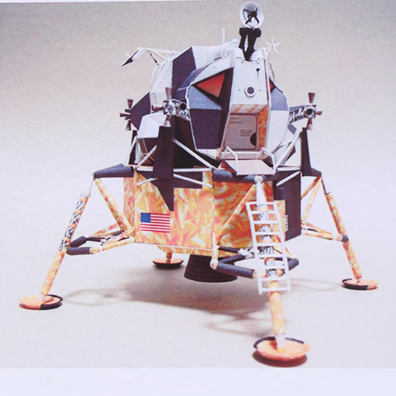 1:48 весы луны полета Apollo 11 DIY ручной работы Бумага модель комплект креативное