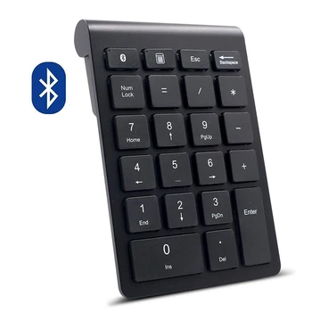 Bluetooth Number Pad, Wireless Bluetooth 22 Keys Multi-Function Numeric Keypad Extensions for Laptop/Desktop/PCs/Notebook
Bluetooth Number Pad, Wireless Bluetooth 22 Keys Multi-Function Numeric Keypad Extensions for Laptop/Desktop/PCs/Notebook