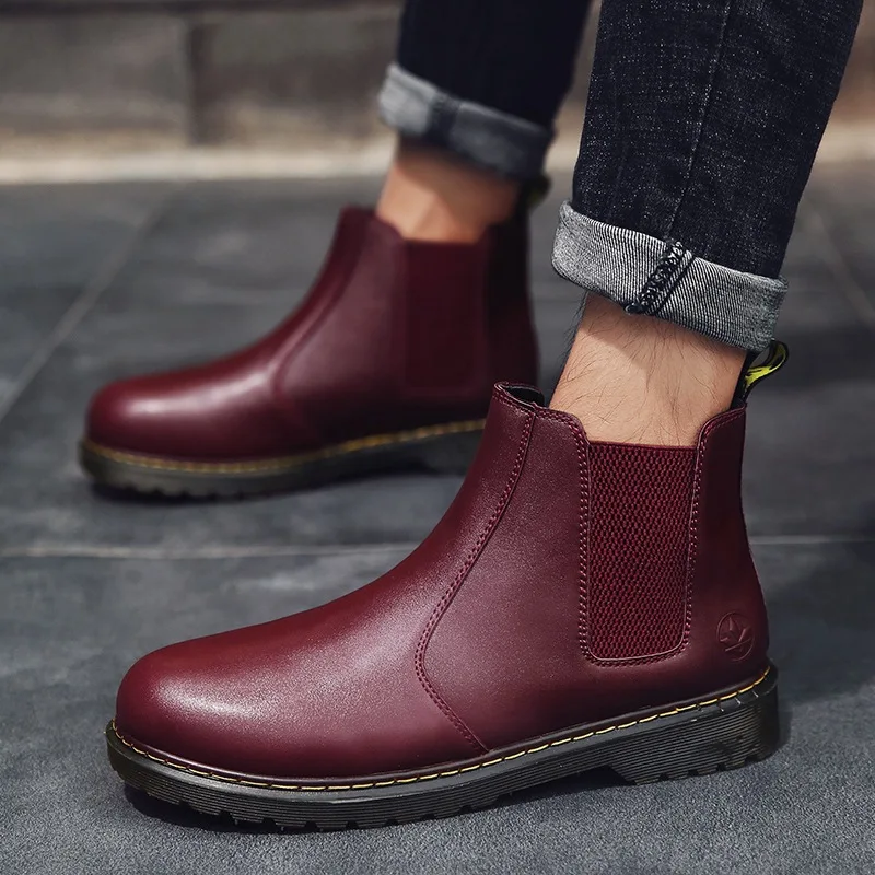 Fashion Leisure Men Boots Ankle Round Toe Sewing Punk Motorcycle Boots Winter Casual Solid Lace up Outdoor Shoes
Fashion Leisure Men Boots Ankle Round Toe Sewing Punk Motorcycle Boots Winter Casual Solid Lace up Outdoor Shoes