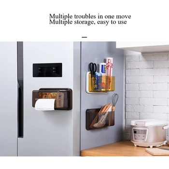 Refrigerator Shelf Magnet Free Perforated Cling Film Storage Rack Tissue Storage Box Side Wall Hanger Storage Box
Refrigerator Shelf Magnet Free Perforated Cling Film Storage Rack Tissue Storage Box Side Wall Hanger Storage Box