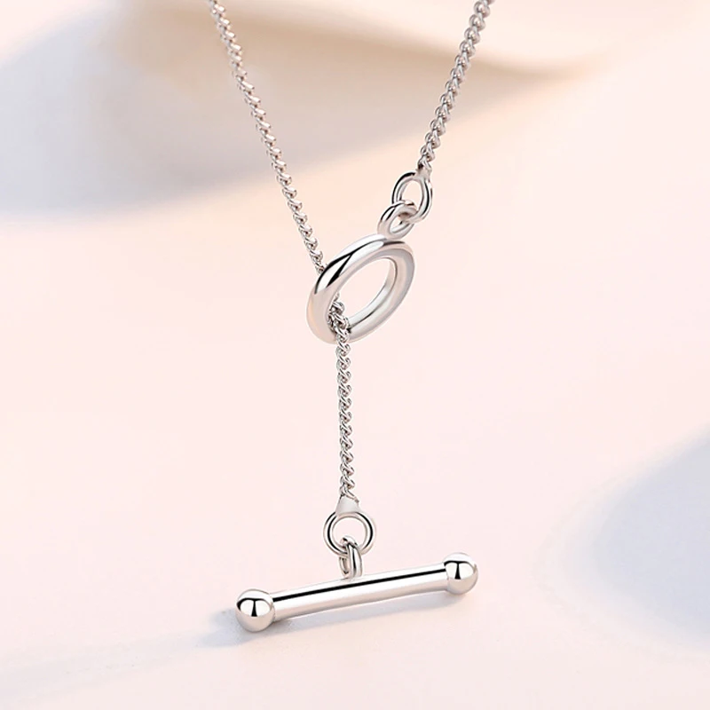 YSH New 100% 925 Sterling Silver Simple Popular Clavicle Necklace 2020 Woman DIY Jewelry Valentine's Day Gifts Free Shipping Hot 
YSH New 100% 925 Sterling Silver Simple Popular Clavicle Necklace 2020 Woman DIY Jewelry Valentine's Day Gifts Free Shipping Hot