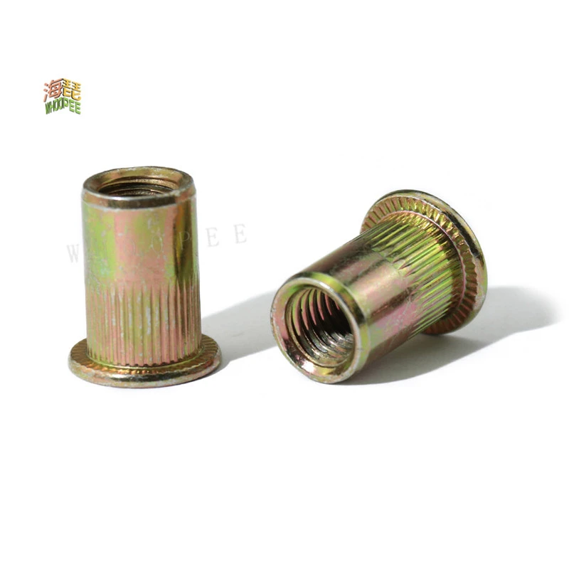 10pcs M3 M4 M5 M6 M8 Zinc Plated Carbon Steel Knurled Nuts Rivnut Flat Head Threaded Rivet Insert Nutsert Cap Rivet Nut
10pcs M3 M4 M5 M6 M8 Zinc Plated Carbon Steel Knurled Nuts Rivnut Flat Head Threaded Rivet Insert Nutsert Cap Rivet Nut
