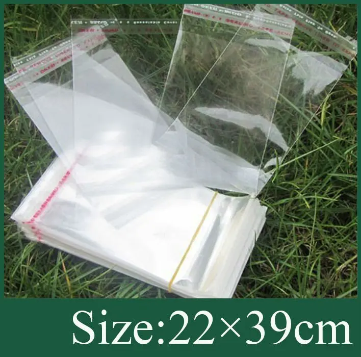 Poly Bag in size 22x39cm in clear color with self-adhesive seal + Free shipping 200pcs/lot
Poly Bag in size 22x39cm in clear color with self-adhesive seal + Free shipping 200pcs/lot