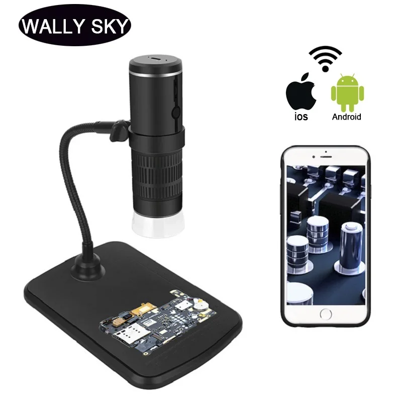 1000X Digital Microscope HD 1080P LED USB WiFi Microscope Mobile Phone Microscope Camera for Smartphone PCB Inspection Tools
1000X Digital Microscope HD 1080P LED USB WiFi Microscope Mobile Phone Microscope Camera for Smartphone PCB Inspection Tools