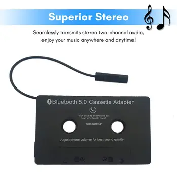 Bluetooth 5.0 Music Car Audio Receiver Cassette Player Adapter MP3 Converter for iPhone Samsung Nokia HTC Smart Cellphones Table
Bluetooth 5.0 Music Car Audio Receiver Cassette Player Adapter MP3 Converter for iPhone Samsung Nokia HTC Smart Cellphones Table
