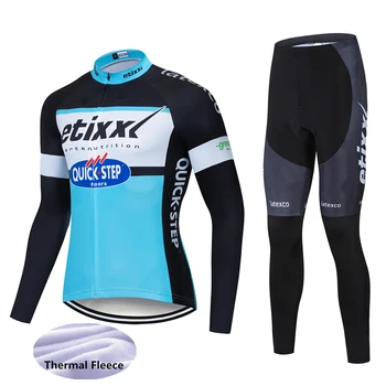 2020 UCI Pro Team Quick Step Winter Fleece Cycling Jersey Bib Pants Set Mallots de Cliclismo Invierno Bicycle Bike Clothing
2020 UCI Pro Team Quick Step Winter Fleece Cycling Jersey Bib Pants Set Mallots de Cliclismo Invierno Bicycle Bike Clothing