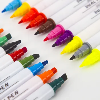 Dual Tip Sketching Maker Colored Double Line Artistic Pen Manga Arquitectura Drawing Watercolor Markers
Dual Tip Sketching Maker Colored Double Line Artistic Pen Manga Arquitectura Drawing Watercolor Markers