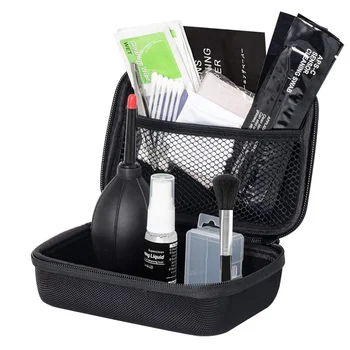 Multipurpose Portable Professional Camera Cleaning Kit Detergent Lens Sensor Care Universal Cloths Air Blower Swabs Storage Box 
Multipurpose Portable Professional Camera Cleaning Kit Detergent Lens Sensor Care Universal Cloths Air Blower Swabs Storage Box