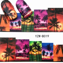 1Pcs Colorido Anoitecer Praia Pedra Prego Pó Glitter Nail Art Gel UV Polimento Chrome Decorações Manicure Flocos de Pó de Pigmento(China)