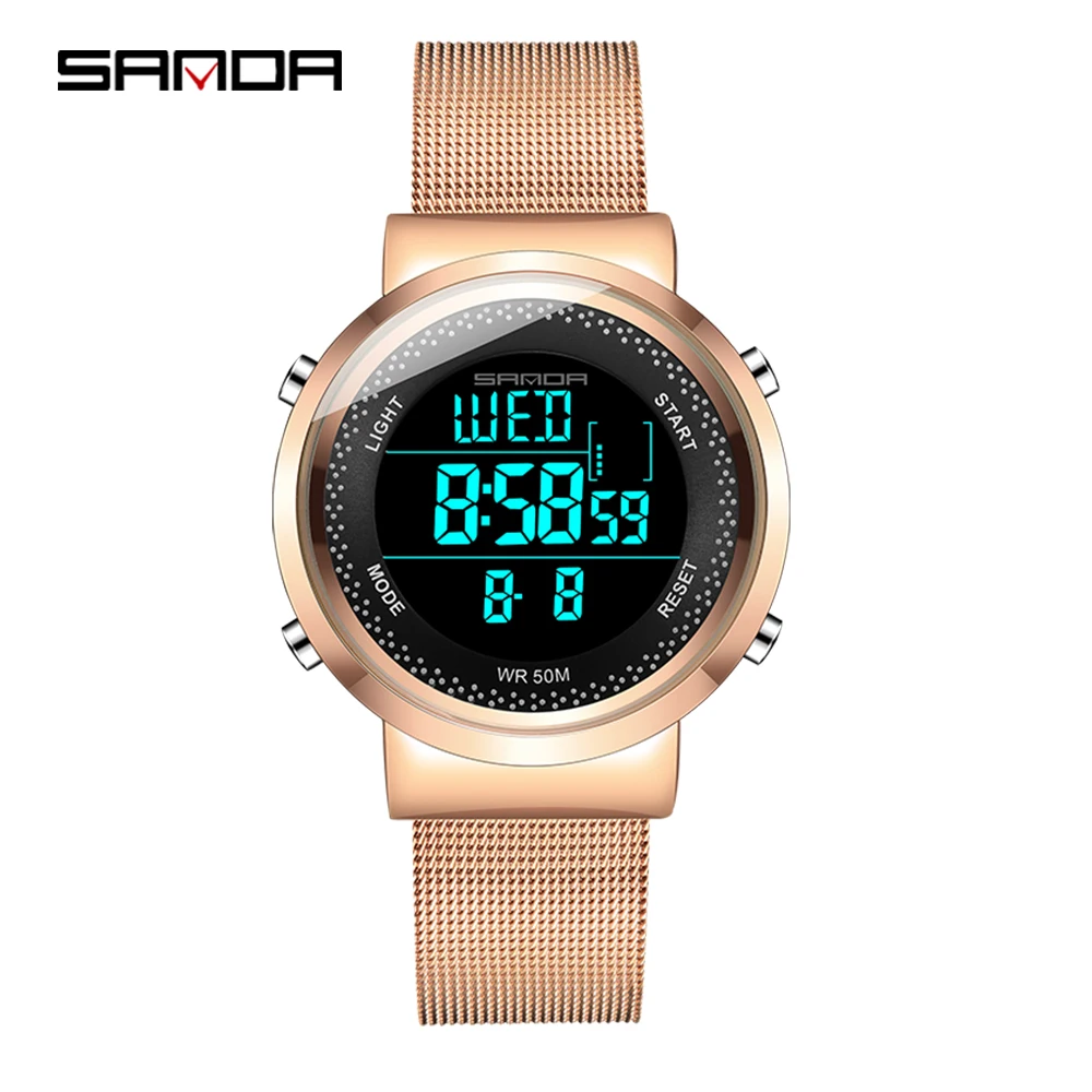 Digital Watch For Women Luxury Electronic Watch Ladies Waterproof Led Clock Sport Diving Rose Gold Stainless Steel Wristwatches
Digital Watch For Women Luxury Electronic Watch Ladies Waterproof Led Clock Sport Diving Rose Gold Stainless Steel Wristwatches