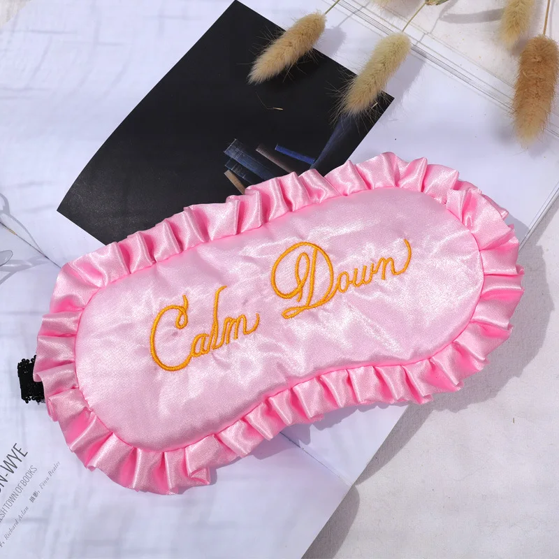 Europe And America New Style Imitated Silk Fabric Lace Eyeshade Satin Embroidered English Lettered Sleep Eye Patch
Europe And America New Style Imitated Silk Fabric Lace Eyeshade Satin Embroidered English Lettered Sleep Eye Patch