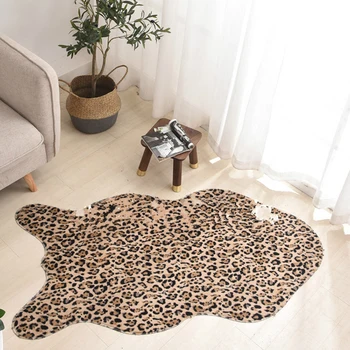 Sholisa Faux Cheetah leopard Skin Rug Imitation Animal Skin Pelt Shape Handmade Simulation Leather Floor Area Rug Carpert for H
Sholisa Faux Cheetah leopard Skin Rug Imitation Animal Skin Pelt Shape Handmade Simulation Leather Floor Area Rug Carpert for H