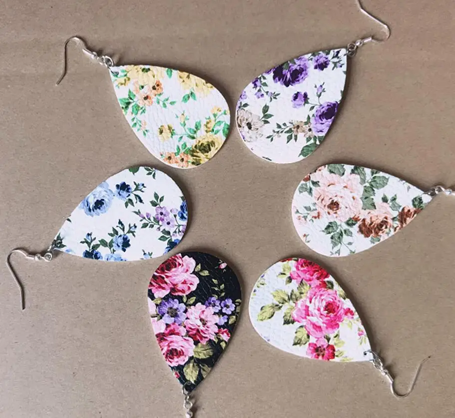 Unique Design Fashion Cut Out Rose Floral Print Leather Teardrop Earrings for Women Tear Drops Fit for All 
Unique Design Fashion Cut Out Rose Floral Print Leather Teardrop Earrings for Women Tear Drops Fit for All