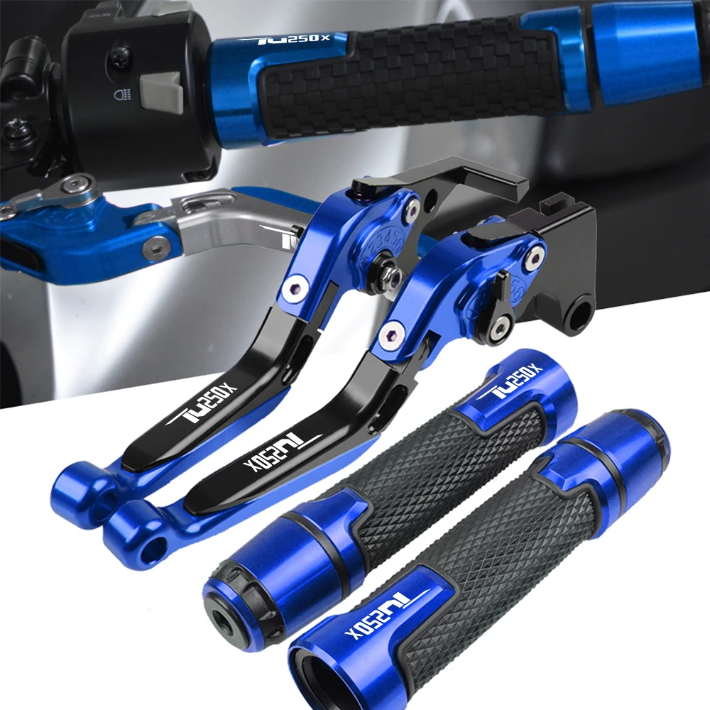 For SUZUKI TU250X 2009 2010 2011 2012 2013 2014 2015 2016 2017 Adjustable Motorcycle Brake Clutch Lever & Handlebar Grip Ends
For SUZUKI TU250X 2009 2010 2011 2012 2013 2014 2015 2016 2017 Adjustable Motorcycle Brake Clutch Lever & Handlebar Grip Ends