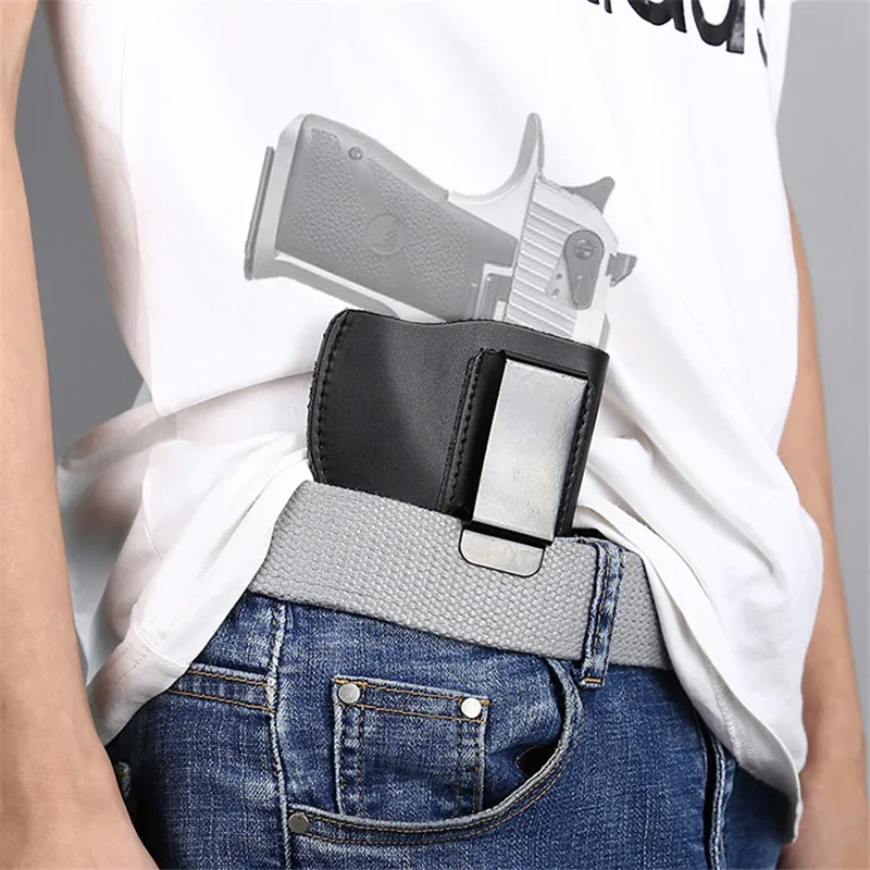 Tactical Revolvers Holster IWB Metal Clip Concealed Carry Gun Holster Cowhide Leather Pistol Holsters Hunting Handgun Bag Holder
Tactical Revolvers Holster IWB Metal Clip Concealed Carry Gun Holster Cowhide Leather Pistol Holsters Hunting Handgun Bag Holder