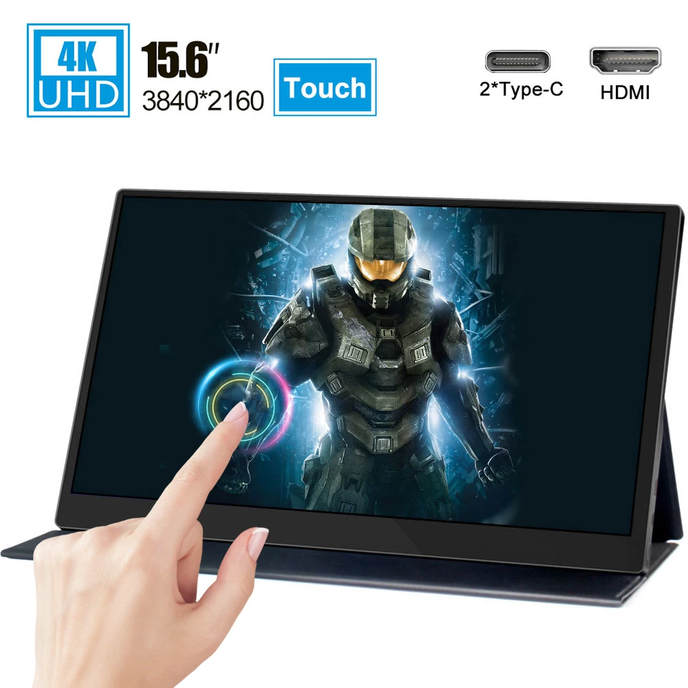 New 15.6 4K USB 3.1 Type-C touch screen portable monitor 3840*2160 ips screen display for ps4 xbox switch laptop phone computer
New 15.6 4K USB 3.1 Type-C touch screen portable monitor 3840*2160 ips screen display for ps4 xbox switch laptop phone computer