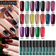 Vernizes híbridos do gel de catuless topos gellak verniz francês esmalte 5ml neon glitter gel unha polonês uv gel polonês sorte primer(China)