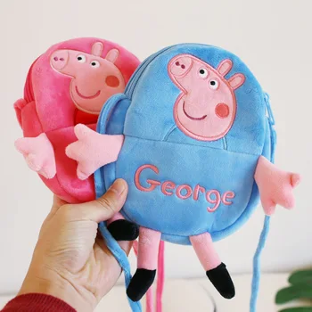 Peppa Pig Plush Animal bag Figure Polyester Cotton Cartoon Print Cute Zipper Children's Anime School Backpack for Children Gifts
Peppa Pig Plush Animal bag Figure Polyester Cotton Cartoon Print Cute Zipper Children's Anime School Backpack for Children Gifts