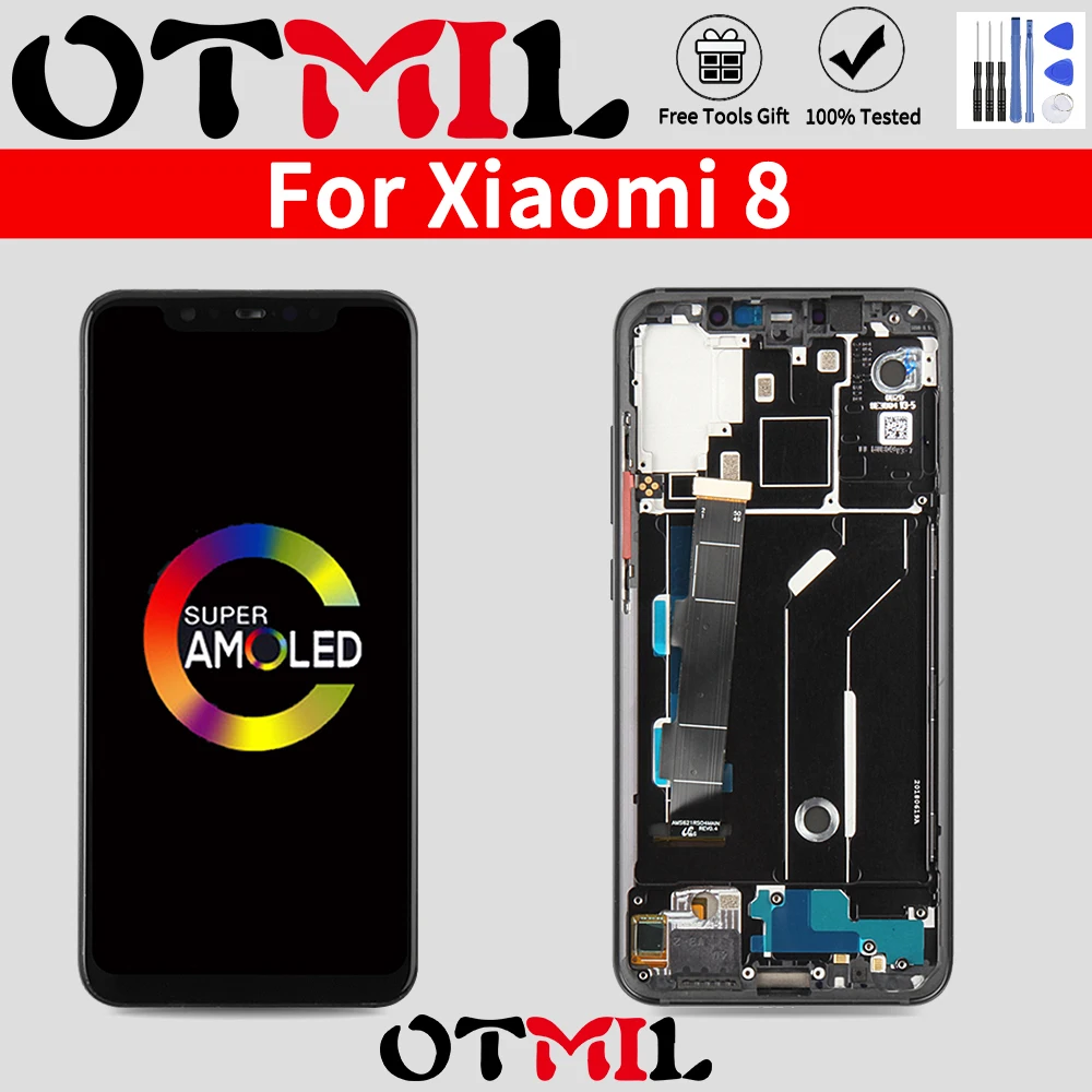 6.21" For XIAOMI Mi 8 LCD Display Touch Screen with Frame Digitizer Assemble For Mi8 1080x2248 Display Replacement Retail Pack
6.21" For XIAOMI Mi 8 LCD Display Touch Screen with Frame Digitizer Assemble For Mi8 1080x2248 Display Replacement Retail Pack