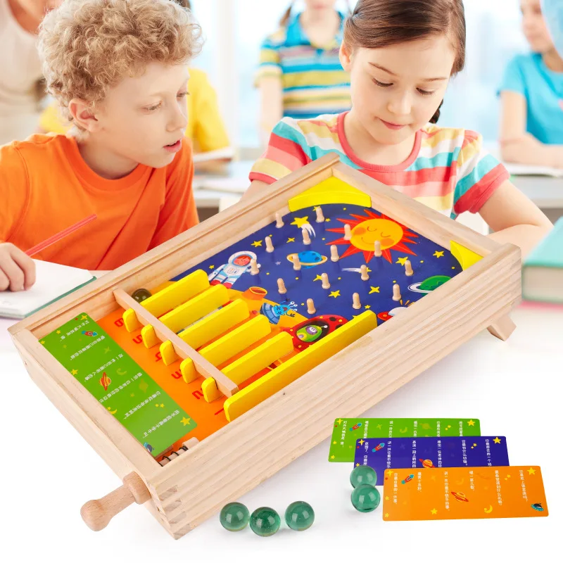 Intelligence Maze Elastic-Beads Wooden Box Tabletop Game Children Hand-Eye Coordination Parent And Child Interactive Early Child
Intelligence Maze Elastic-Beads Wooden Box Tabletop Game Children Hand-Eye Coordination Parent And Child Interactive Early Child