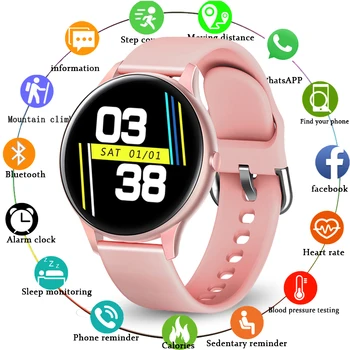 LIGE Women Smart Watch Full Touch Screen Real time Activity Tracker Heart Rate Monitor Sports Watch Waterproof Smartwatch Men
LIGE Women Smart Watch Full Touch Screen Real time Activity Tracker Heart Rate Monitor Sports Watch Waterproof Smartwatch Men