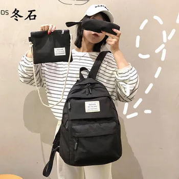 3set Backpack Casual Women School Backpack Candy Colour Women Backpack Multi-pocket School bag for teenage girls Mochilas Female
3set Backpack Casual Women School Backpack Candy Colour Women Backpack Multi-pocket School bag for teenage girls Mochilas Female