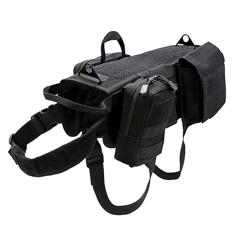 SYPUZILE Hunting K9 Service Dog MOLLE Vest Harness Dog Tshirt With Pulling Handle Pet Vests With 3 Bags 4 Sizes
SYPUZILE Hunting K9 Service Dog MOLLE Vest Harness Dog Tshirt With Pulling Handle Pet Vests With 3 Bags 4 Sizes