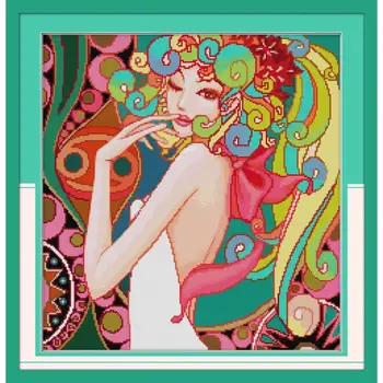 Joy Sunday Temptation Pattern Cross Stitch Printed 11&14CT Canvas Fabric Counted Angel Cross Stitch Embroidery Threads Crafts
Joy Sunday Temptation Pattern Cross Stitch Printed 11&14CT Canvas Fabric Counted Angel Cross Stitch Embroidery Threads Crafts