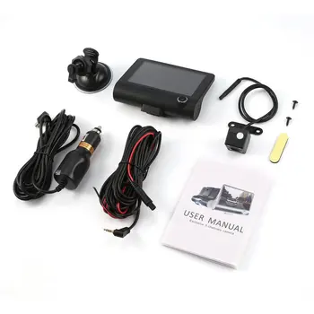 4-Inch HD 1080P 3 Lens Car DVR Motion Detection & Parking Monitor Dash Cam Vehicle Video Recorder with Rearview Camera
4-Inch HD 1080P 3 Lens Car DVR Motion Detection & Parking Monitor Dash Cam Vehicle Video Recorder with Rearview Camera