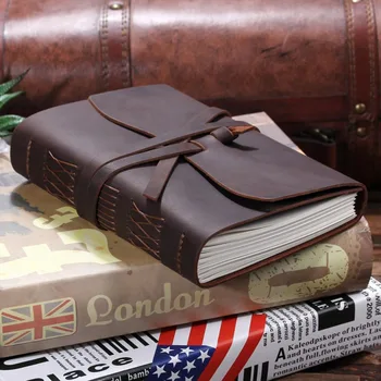 Leather Journal Travel Notebook, Handmade Vintage Leather Bound Writing Notebook for Men & Women, Unlined Travel Journal to Writ 
Leather Journal Travel Notebook, Handmade Vintage Leather Bound Writing Notebook for Men & Women, Unlined Travel Journal to Writ
