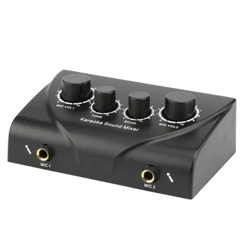 Sound Mixer Mini Karaoke Machine Audio System Devices Professional Console Compact Microphone Digital Audio Sound 2 Plugs
Sound Mixer Mini Karaoke Machine Audio System Devices Professional Console Compact Microphone Digital Audio Sound 2 Plugs