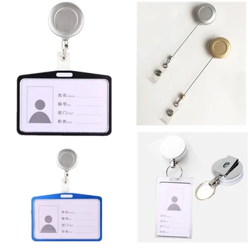1PC Work Card Holders With Retractable Badge Reel Pull Keychain Name Tag Key Card Holder
1PC Work Card Holders With Retractable Badge Reel Pull Keychain Name Tag Key Card Holder