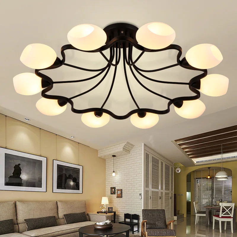 Современные светодиодные потолочные лампы для гостиничного Холла Спальня