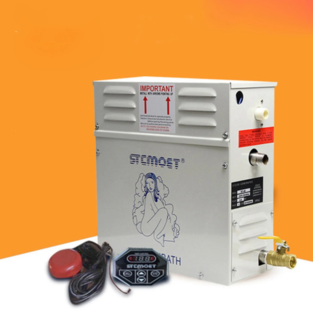 12KW Steam Generator Sauna Steam Bath Machine For Home Sauna Room SPA Fumigation Machine 220V With Digital Controller
12KW Steam Generator Sauna Steam Bath Machine For Home Sauna Room SPA Fumigation Machine 220V With Digital Controller