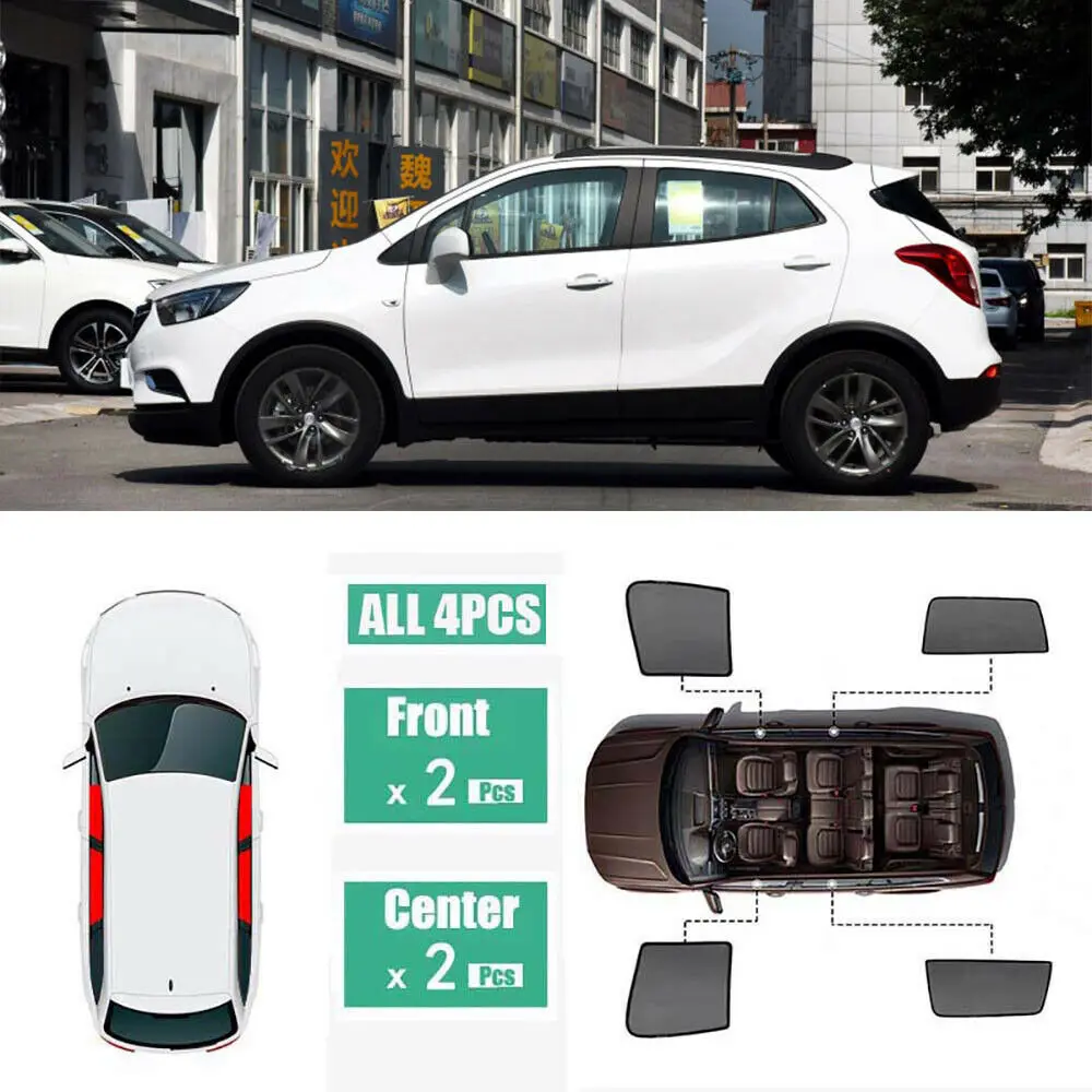 Fit For Buick Encore 2016-2018 4Pcs Windows Sunshade UV Ray Protector Mesh Block Privacy Visor
Fit For Buick Encore 2016-2018 4Pcs Windows Sunshade UV Ray Protector Mesh Block Privacy Visor