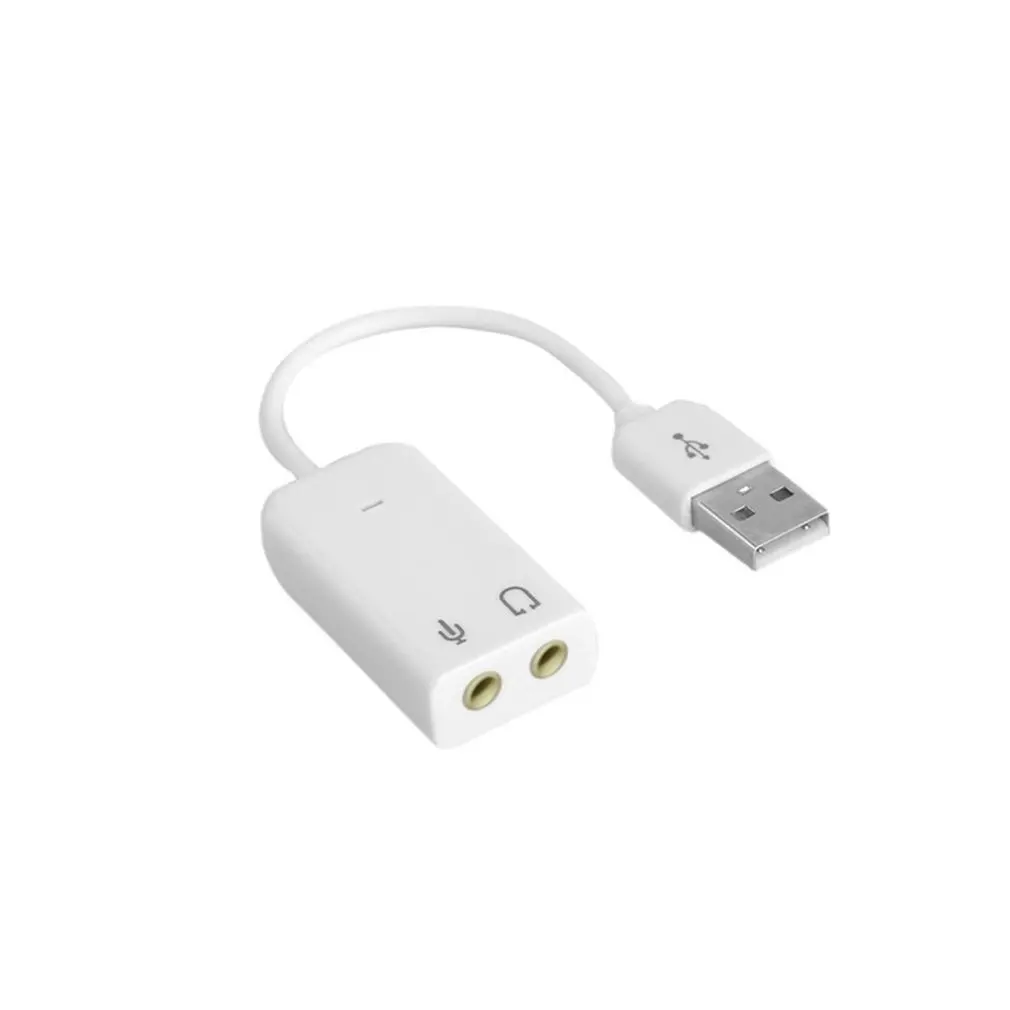 Professional Notebook USB 7.1 Channel External Sound Card Adapter With Independent External Sound Card White
Professional Notebook USB 7.1 Channel External Sound Card Adapter With Independent External Sound Card White