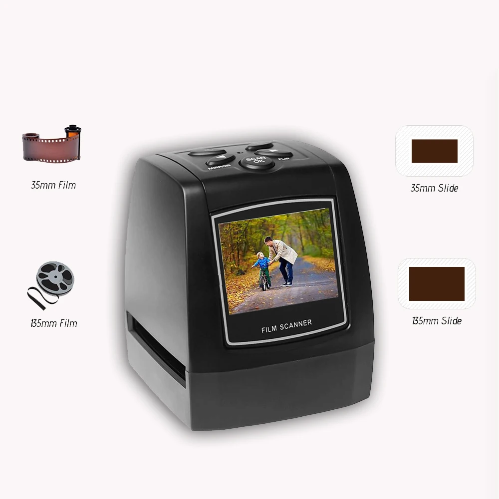 Film Scanners Protable Negative 35mm 135mm Slide Converter Film Photo Digital Image Viewer Support SD Card
Film Scanners Protable Negative 35mm 135mm Slide Converter Film Photo Digital Image Viewer Support SD Card
