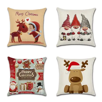 1pc 45x45cm Merry Christmas Decorative Pillowcases Linen Christmas Cartoon Santa Claus Elk Throw Pillow Case Cover Pillowcase 
1pc 45x45cm Merry Christmas Decorative Pillowcases Linen Christmas Cartoon Santa Claus Elk Throw Pillow Case Cover Pillowcase