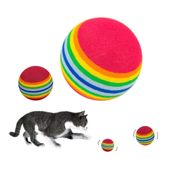 Rainbow Cat Ball Toy For Cat Toys Interactive Pet Kitten Scratch Natural Colorful EVA Foam Ball Training Cat Supplies Product
Rainbow Cat Ball Toy For Cat Toys Interactive Pet Kitten Scratch Natural Colorful EVA Foam Ball Training Cat Supplies Product