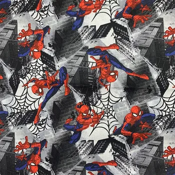Good Grey Bottom Spider Fabric Woven Cotton Fabric Spider Man Print Fabric Sewing Material Patchwork Diy Boy's Clothing Shirt
Good Grey Bottom Spider Fabric Woven Cotton Fabric Spider Man Print Fabric Sewing Material Patchwork Diy Boy's Clothing Shirt