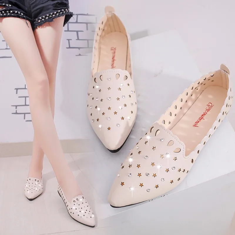 Spring And Autumn New Style Peas Shoes Women's Xiagang New Style Flat Low-Cut Versatile Hollow out Man-made Diamond Casual Nurse
Spring And Autumn New Style Peas Shoes Women's Xiagang New Style Flat Low-Cut Versatile Hollow out Man-made Diamond Casual Nurse