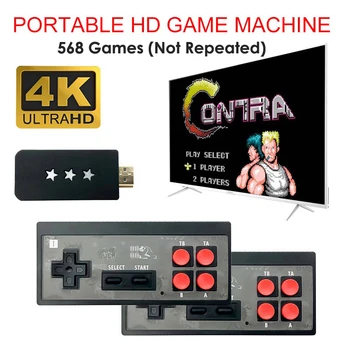 Wireless 4K HDMI Video Game Console Built in 568 Classic Games Super Retro Console Wireless Controller HDMI Output Dual Players
Wireless 4K HDMI Video Game Console Built in 568 Classic Games Super Retro Console Wireless Controller HDMI Output Dual Players
